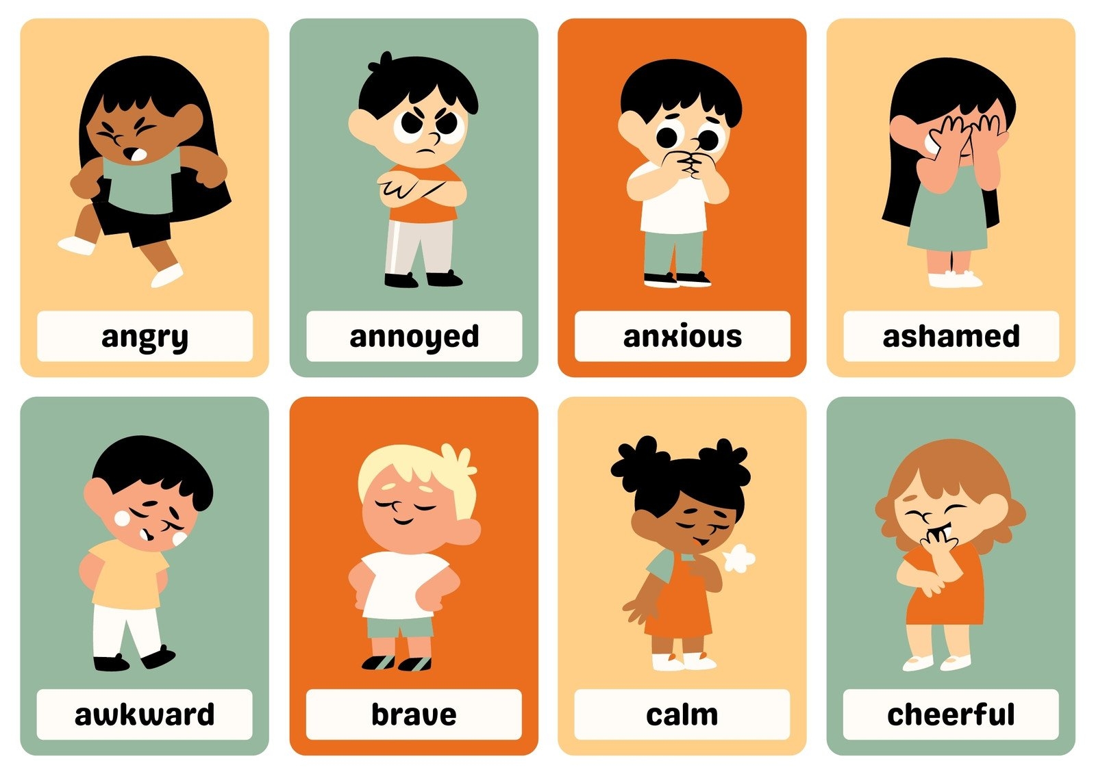 free printable emotion faces pdf