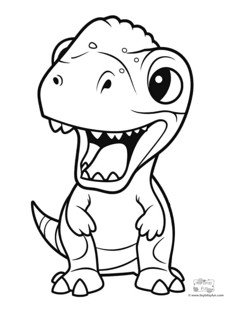 printable colouring pictures of dinosaurs