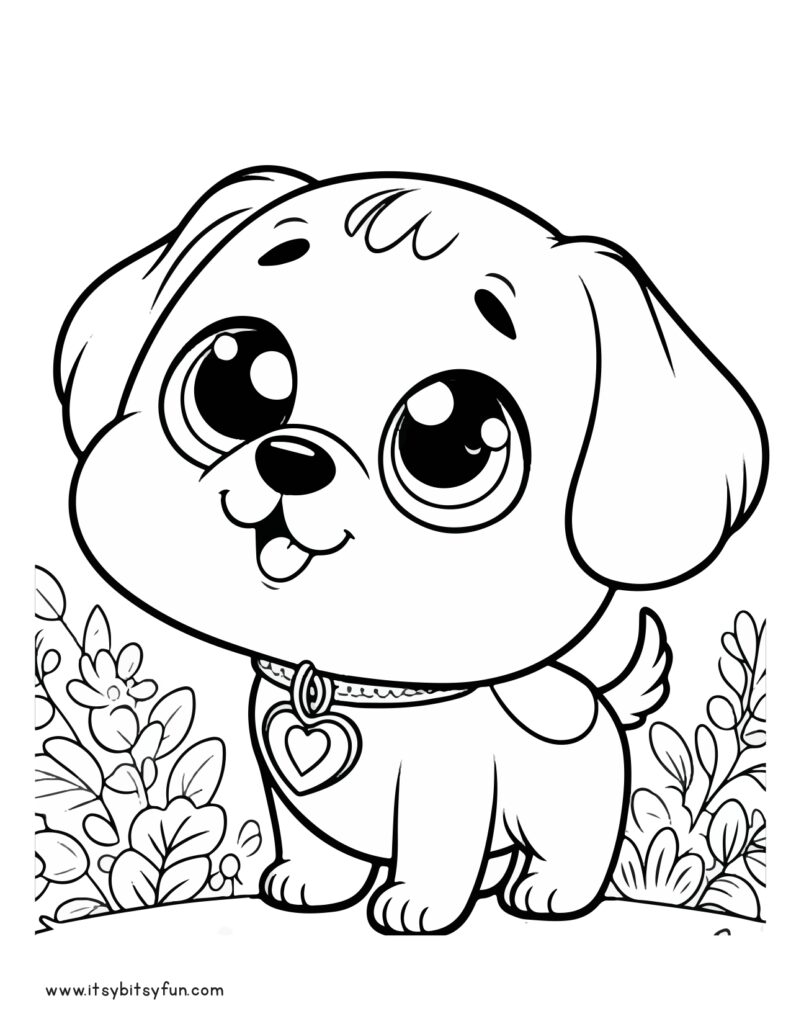 free dog coloring pages printable
