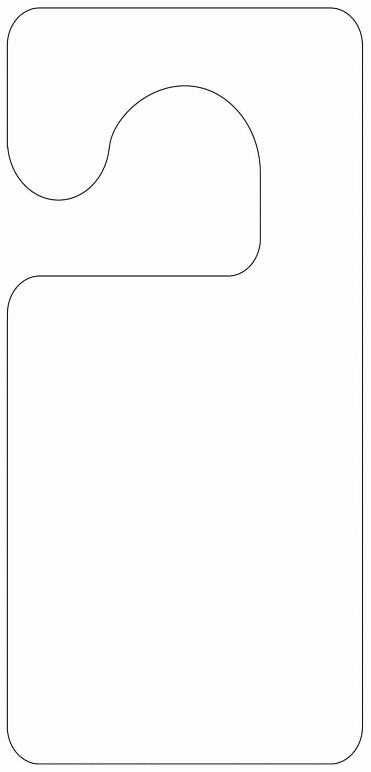 printable door hanger template