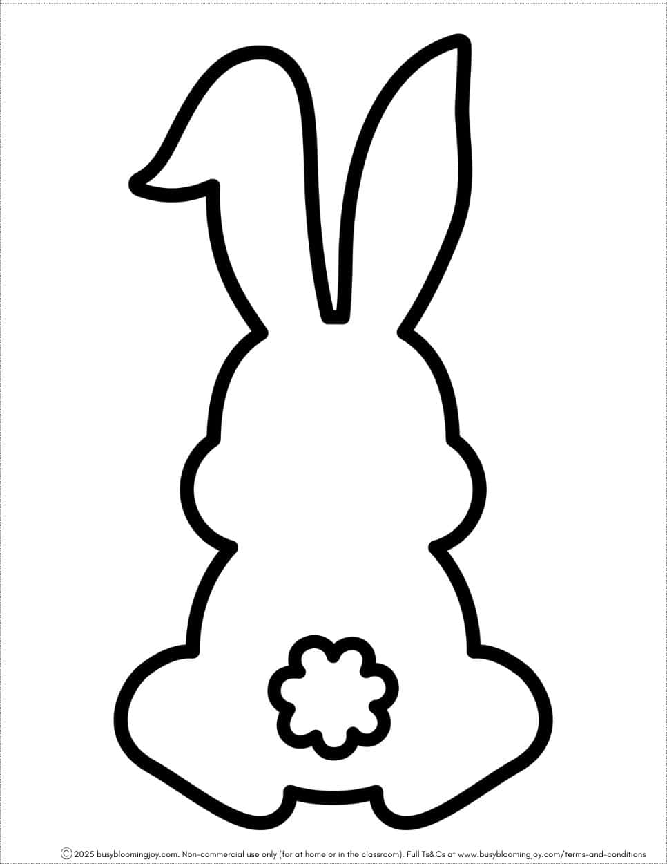 bunny template printable