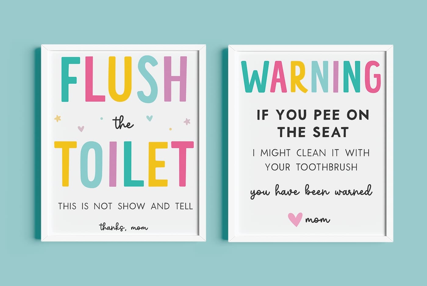 printable bathroom signs