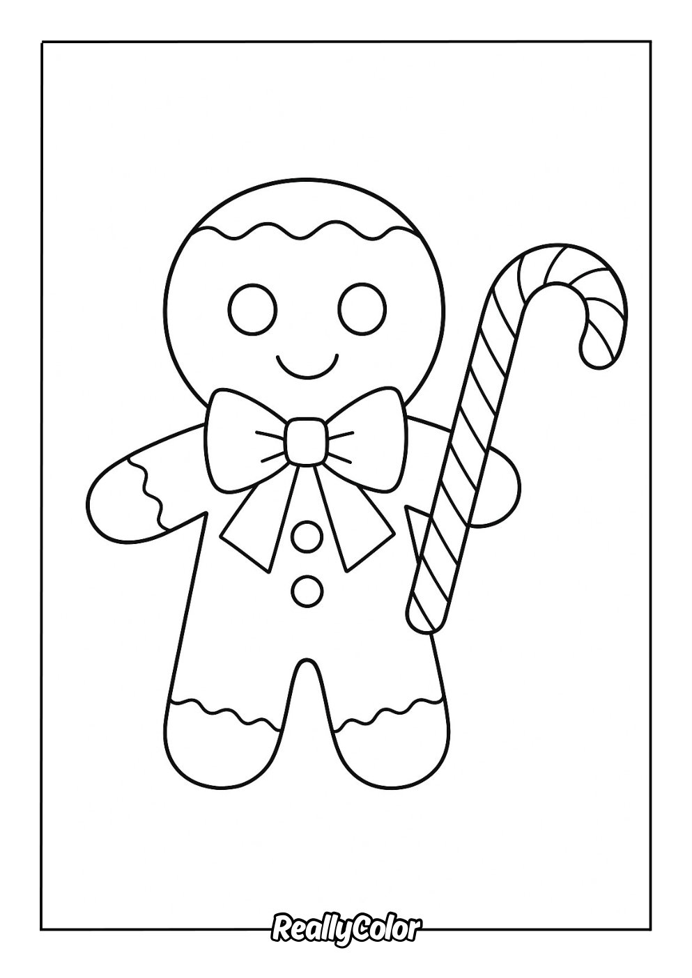 gingerbread man coloring pages
