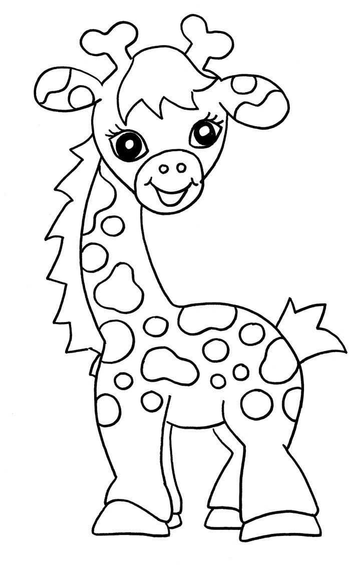 giraffe template printable