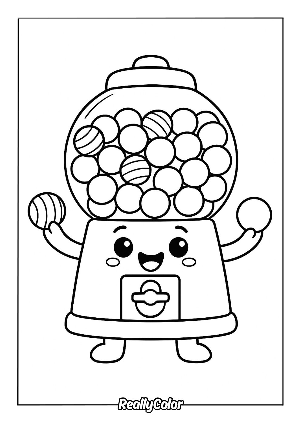 gumball machine printable template