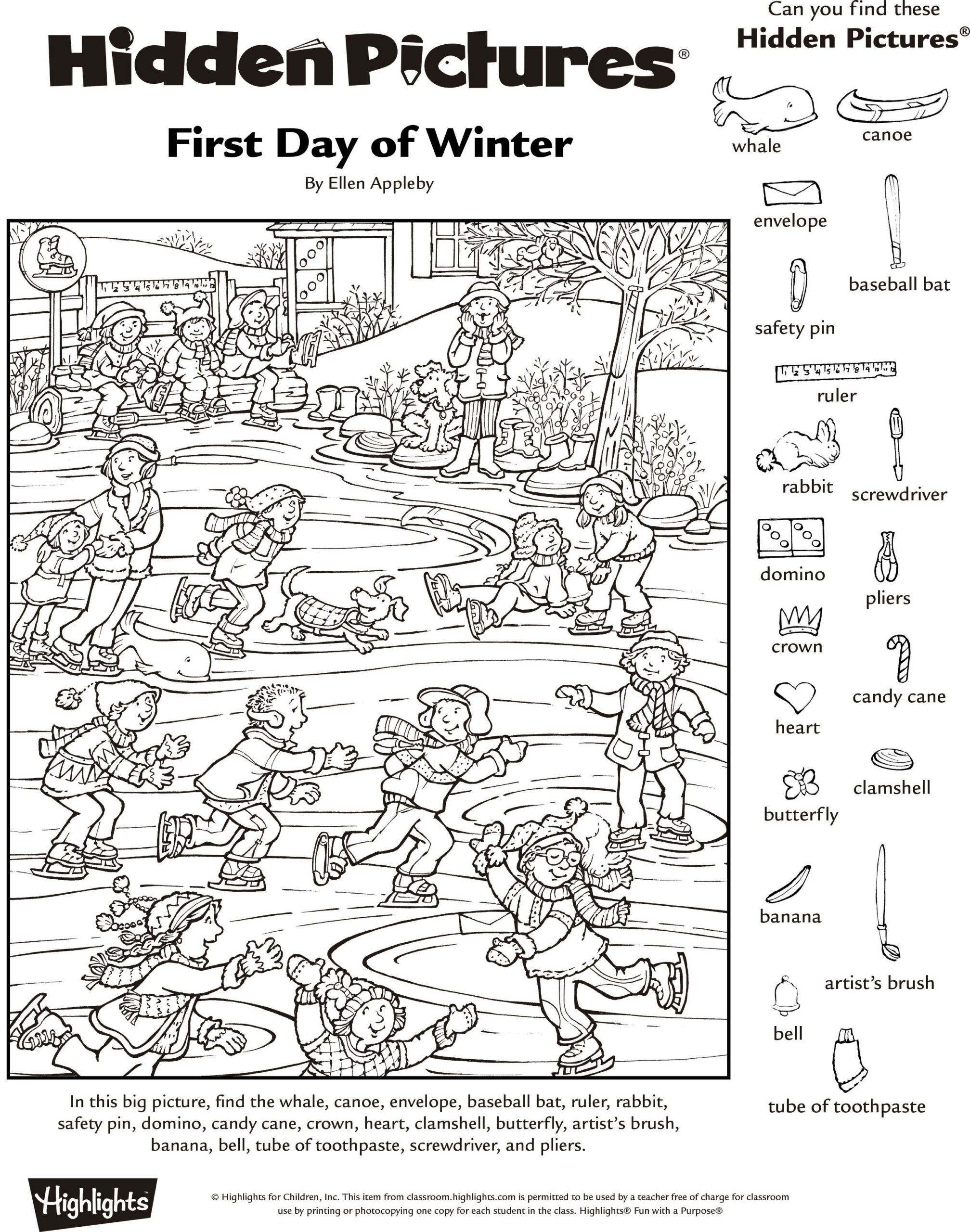 Free Printable Hidden Pictures For Kids All Kids Network Worksheets Library