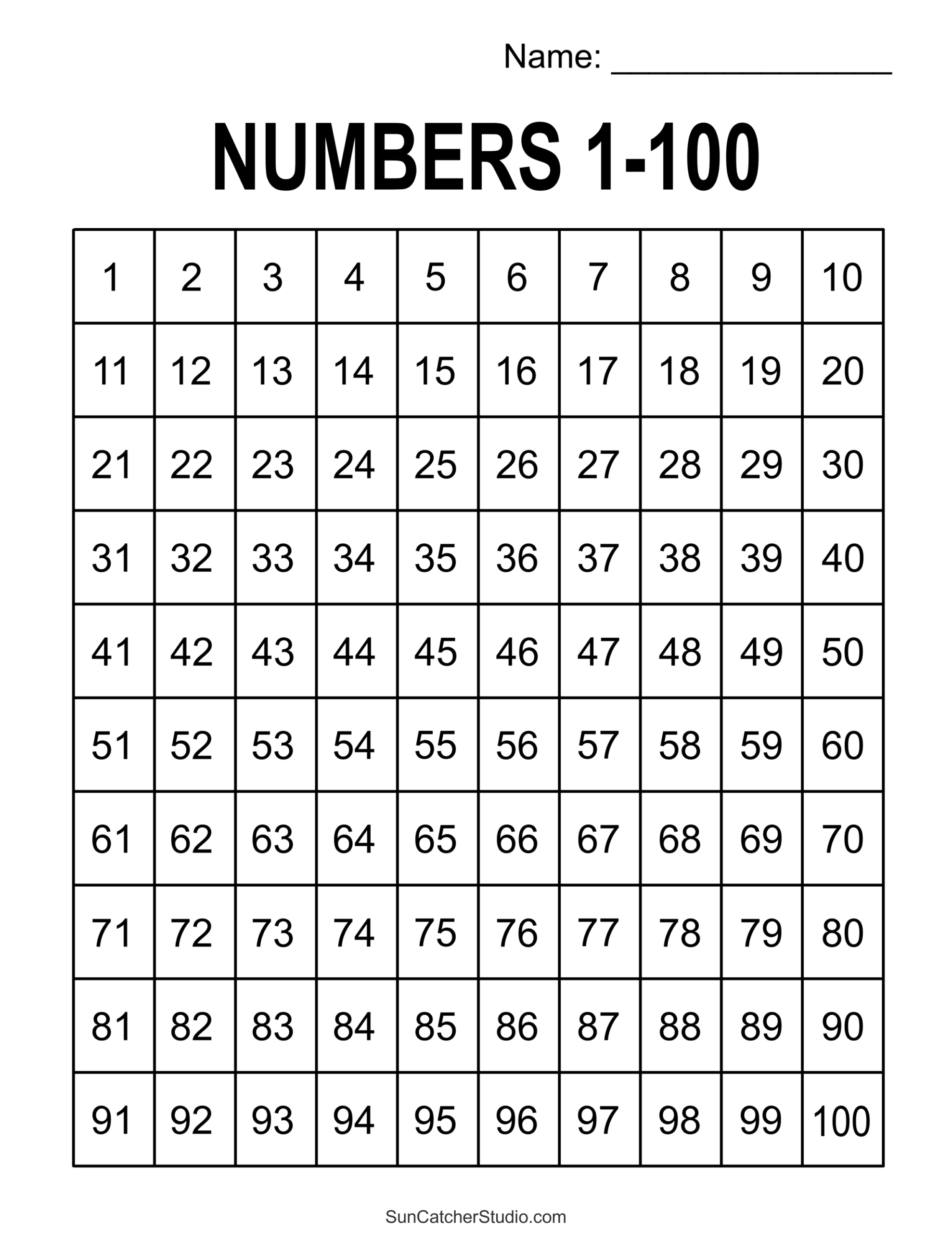 large printable numbers 1-100 pdf