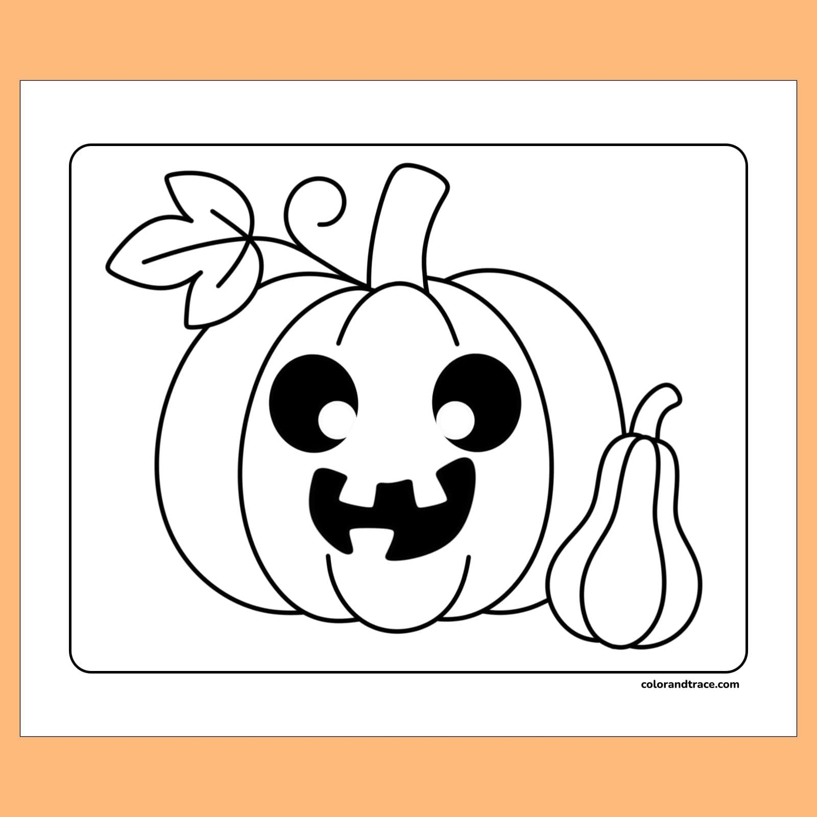 jack o lantern coloring page