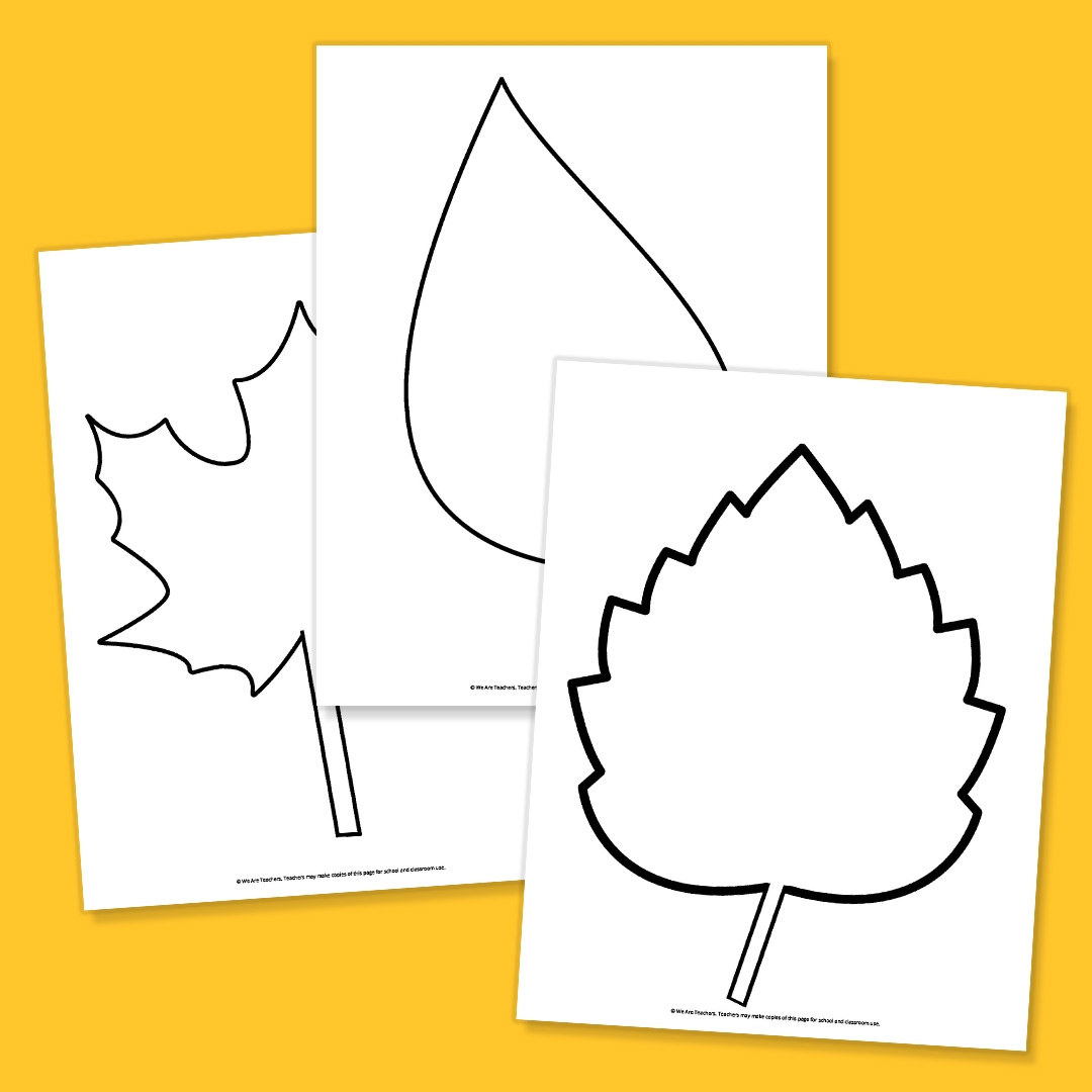 large leaf template printable