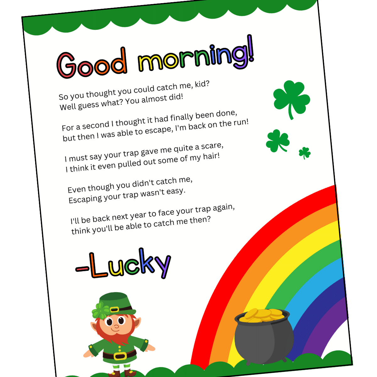 printable leprechaun pdf