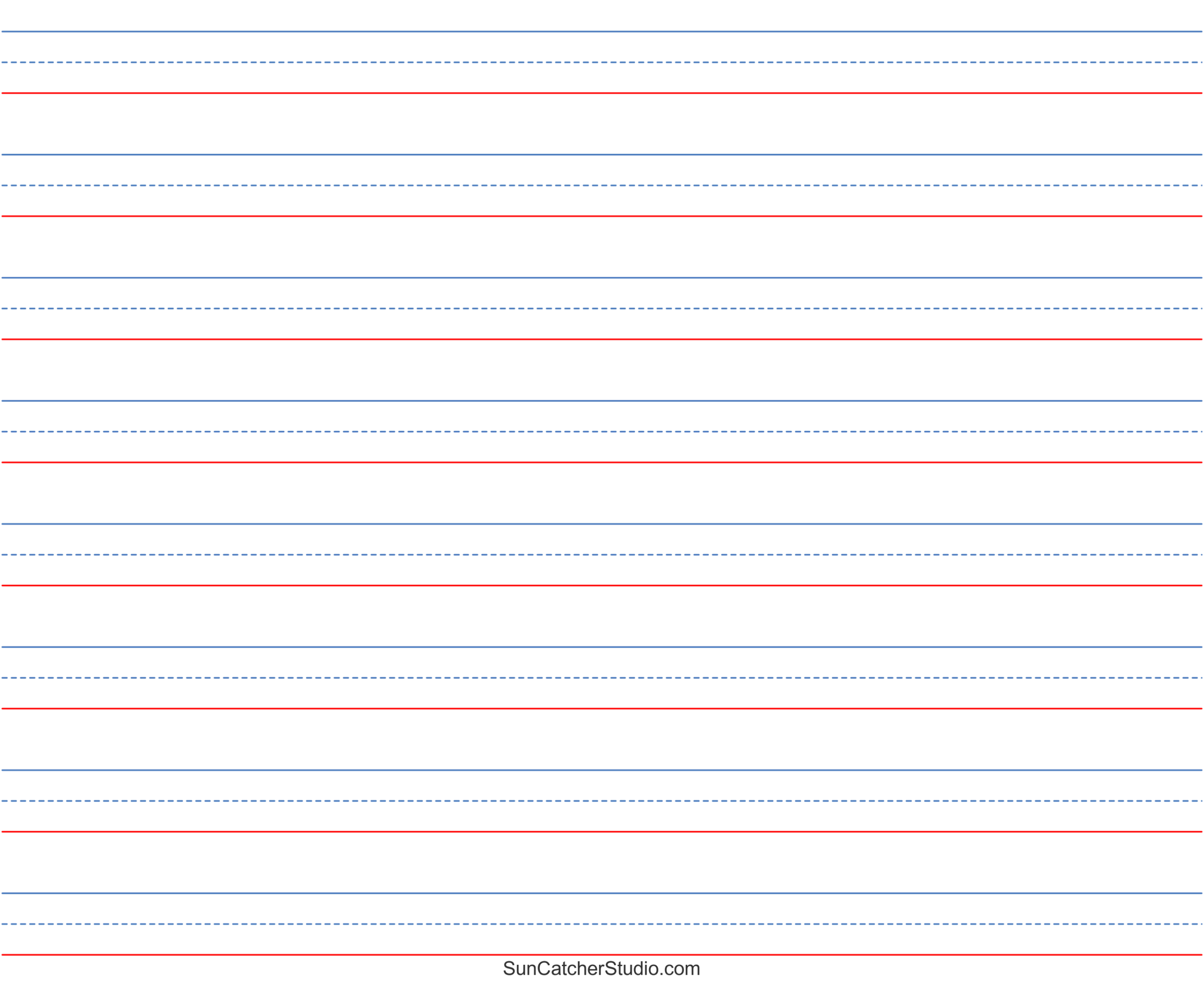Free Printable Lined Paper Handwriting Notebook Templates Free Printables Lettering SVG Files Tools Apps