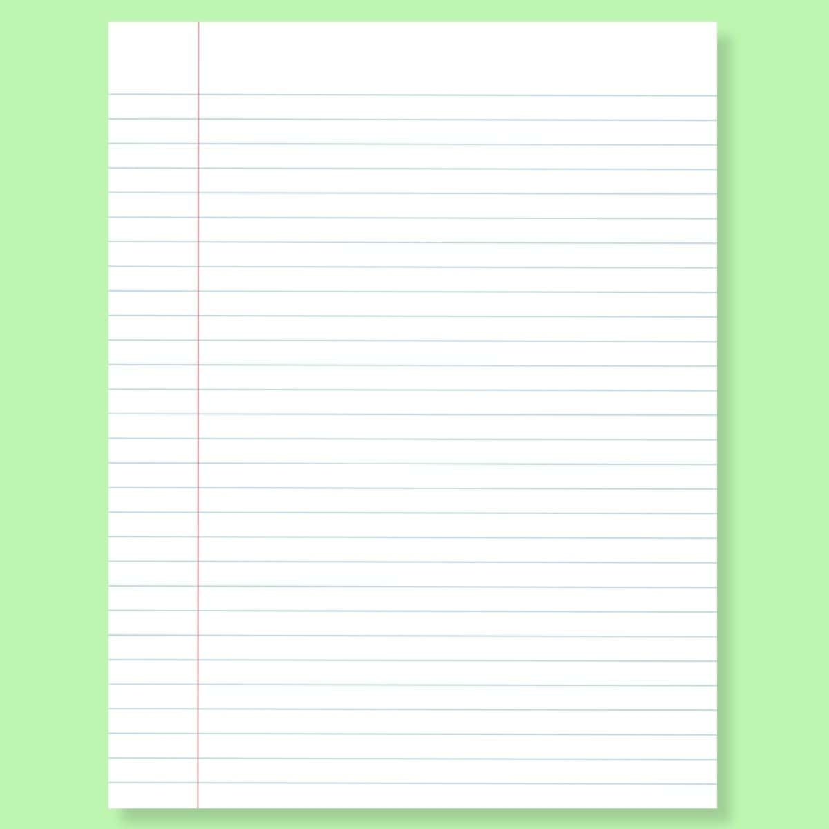 printable lined paper a4 pdf