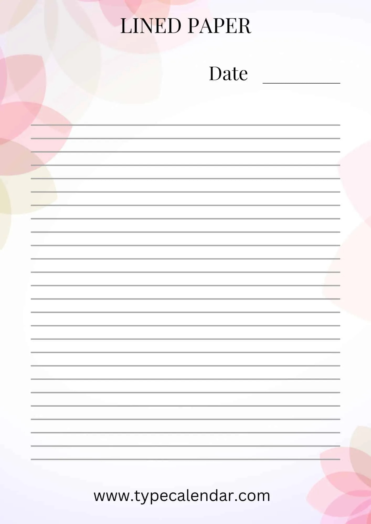 printable ruled paper pdf