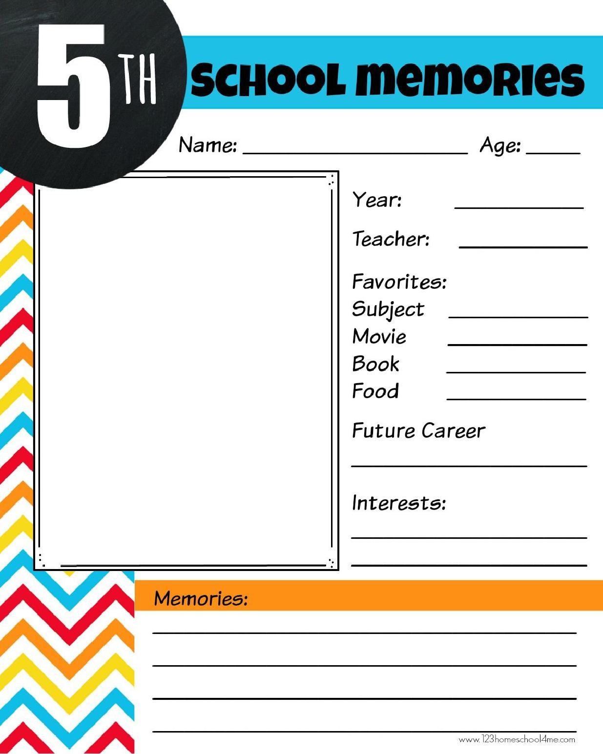 Free Printable Memory Book 123 Homeschool 4 Me