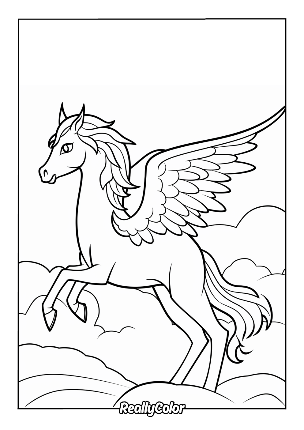 Free Printable Pegasus Coloring Pages