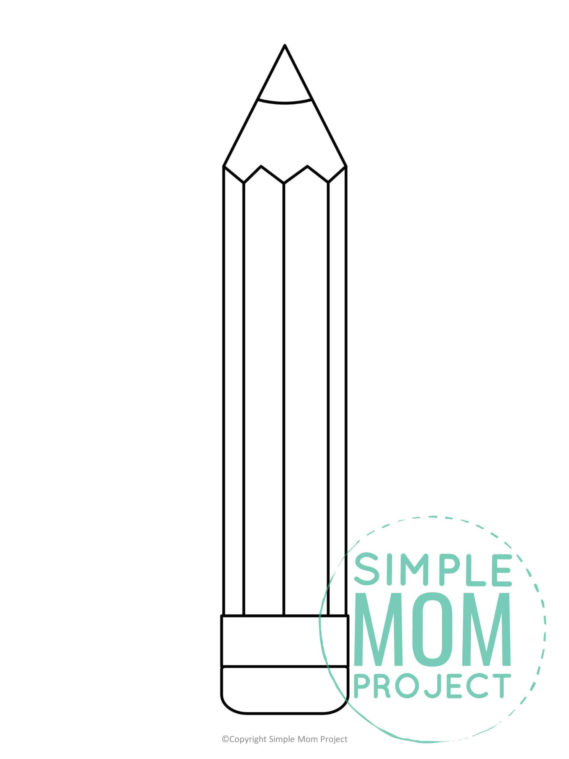pencil template printable
