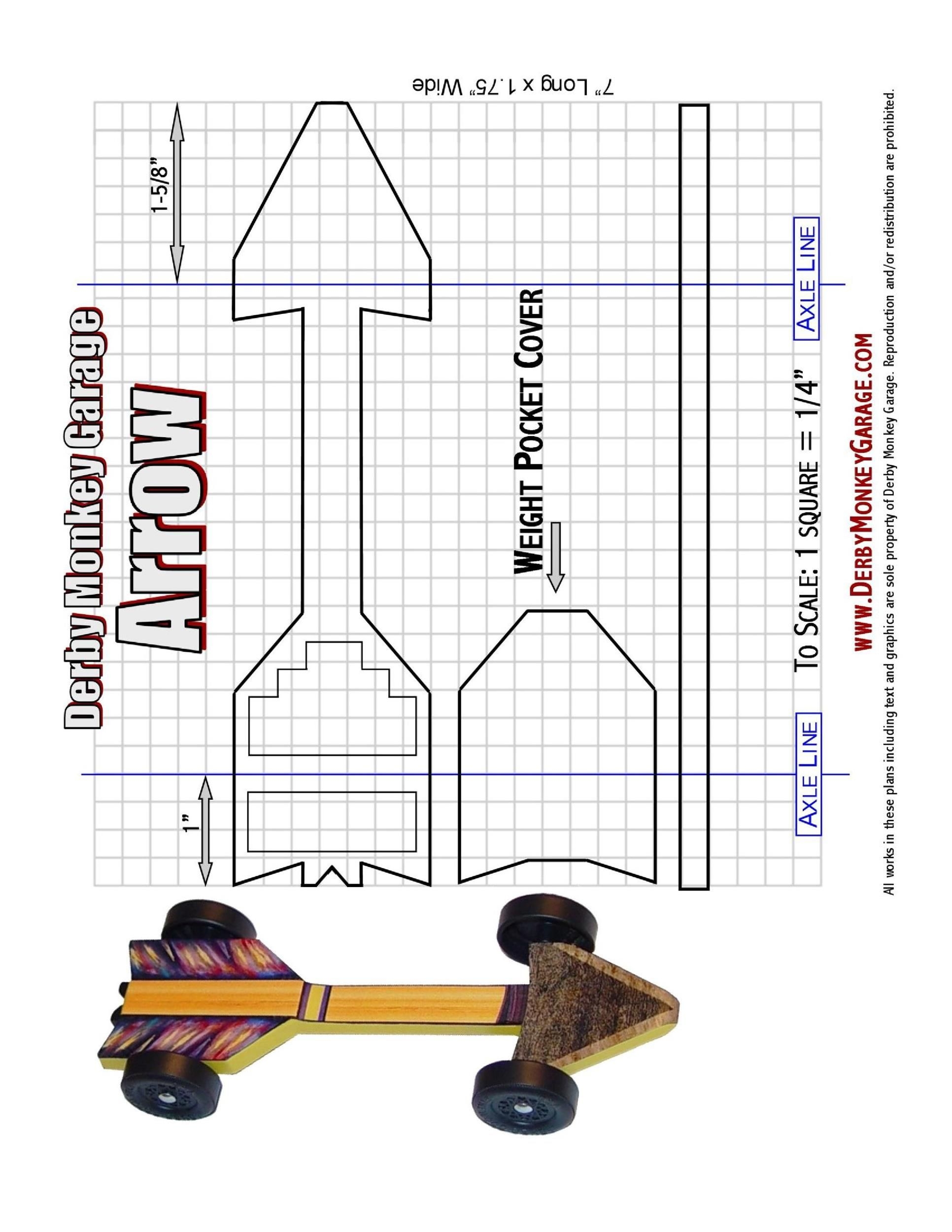 pinewood derby template printable