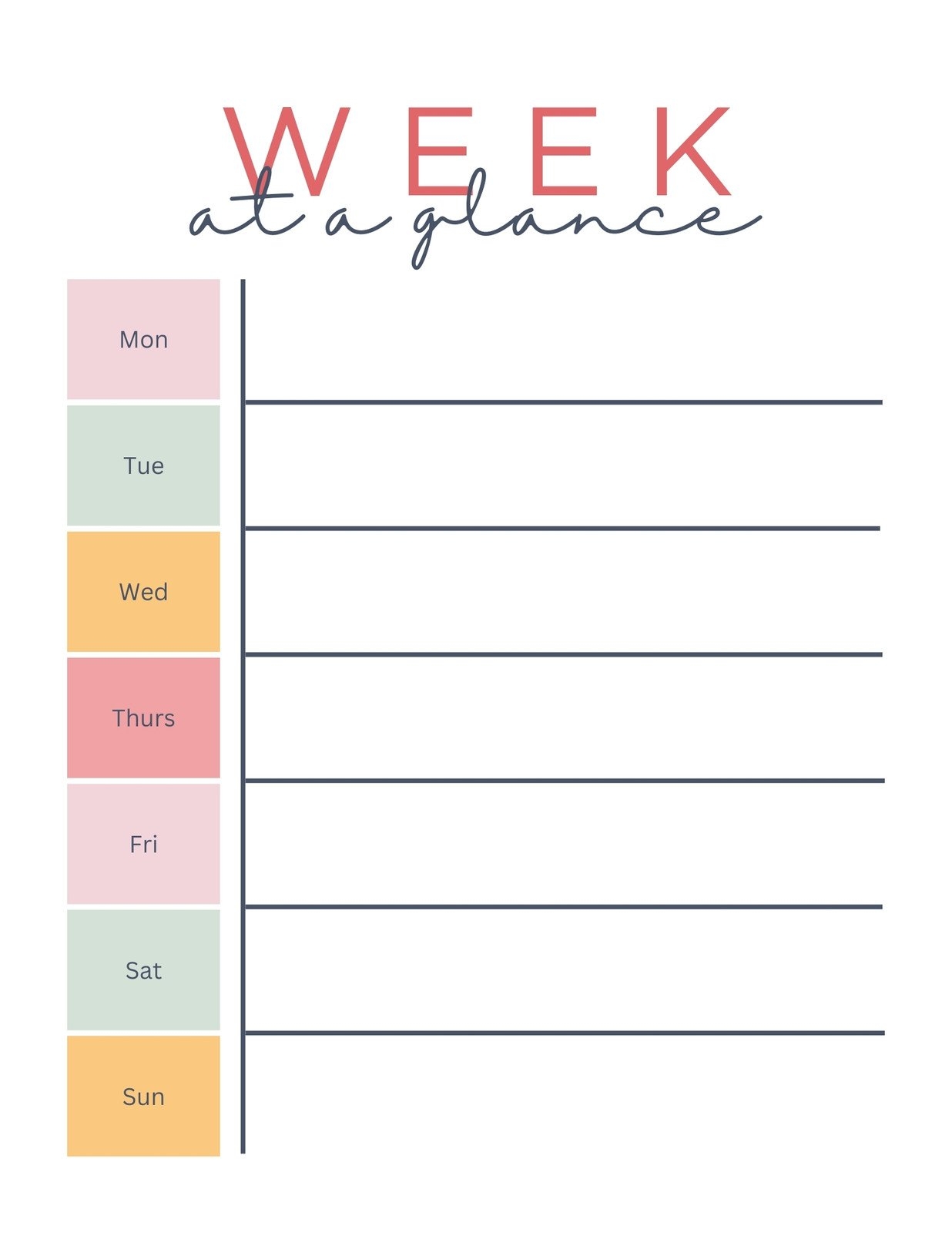 printable weekly planner pdf