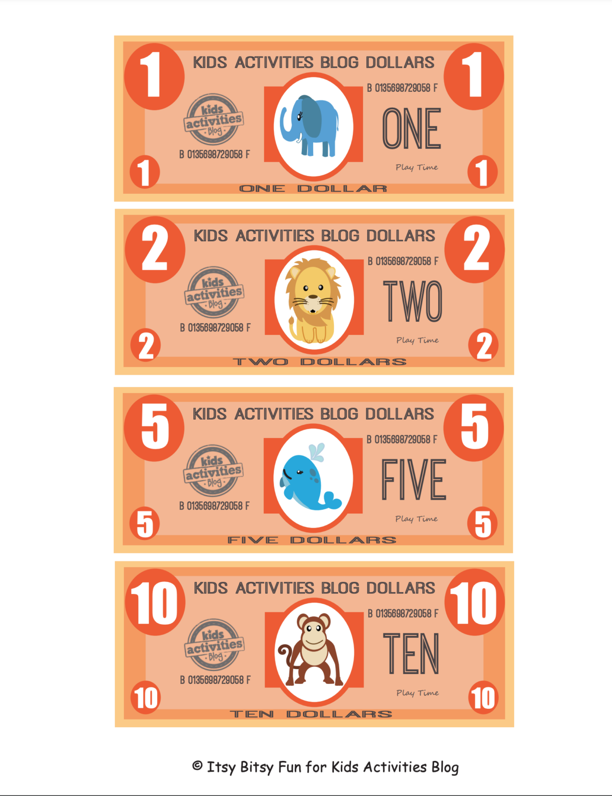 Free Printable Play Money For Kids Kids Activities Blog
