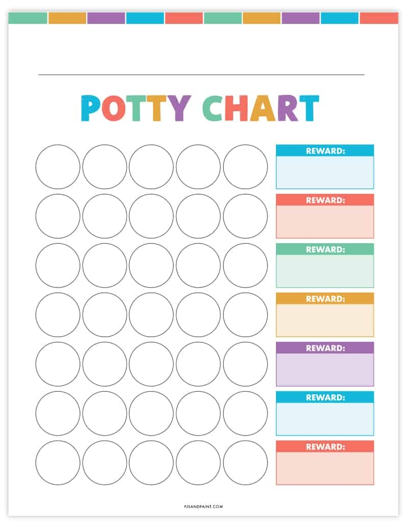 printable potty training charts