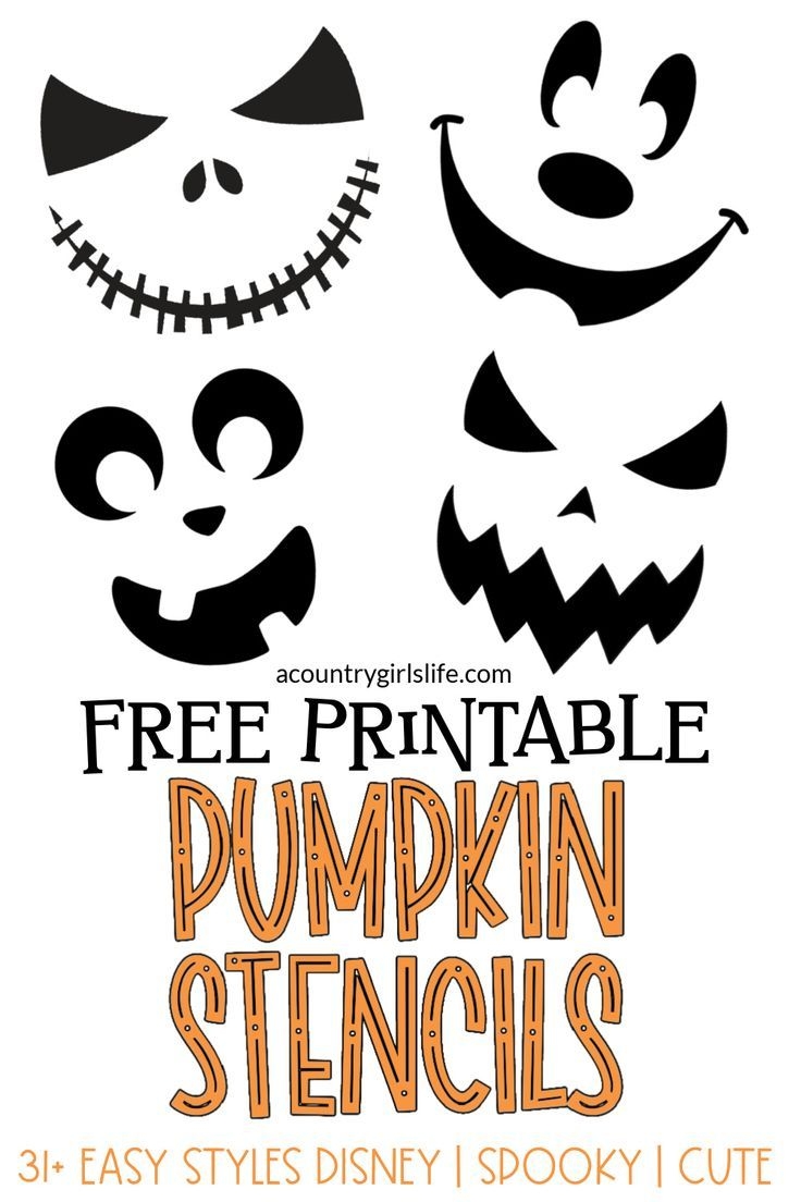 jack o lantern template free printable