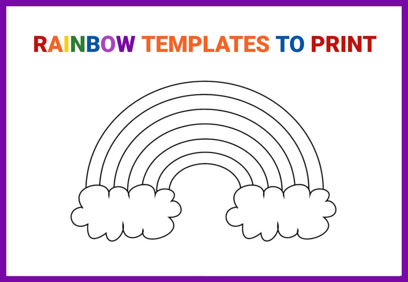 printable rainbow template