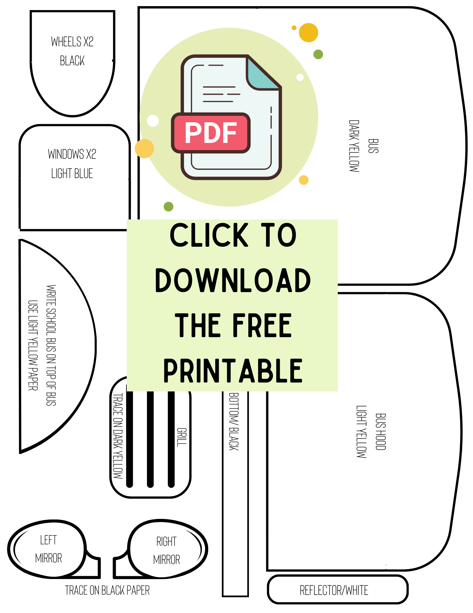 bus template printable