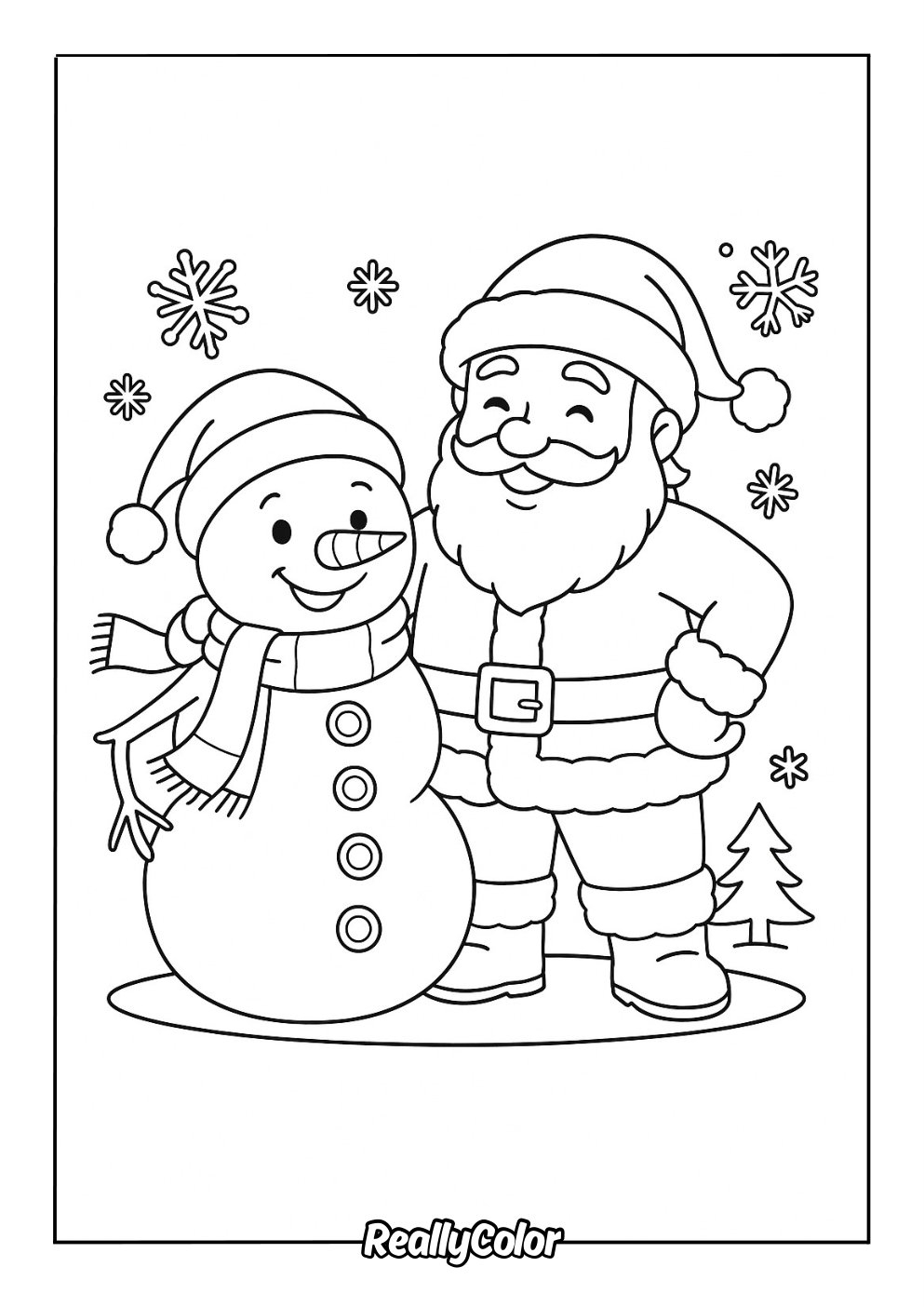 Free Printable Snowman Coloring Pages