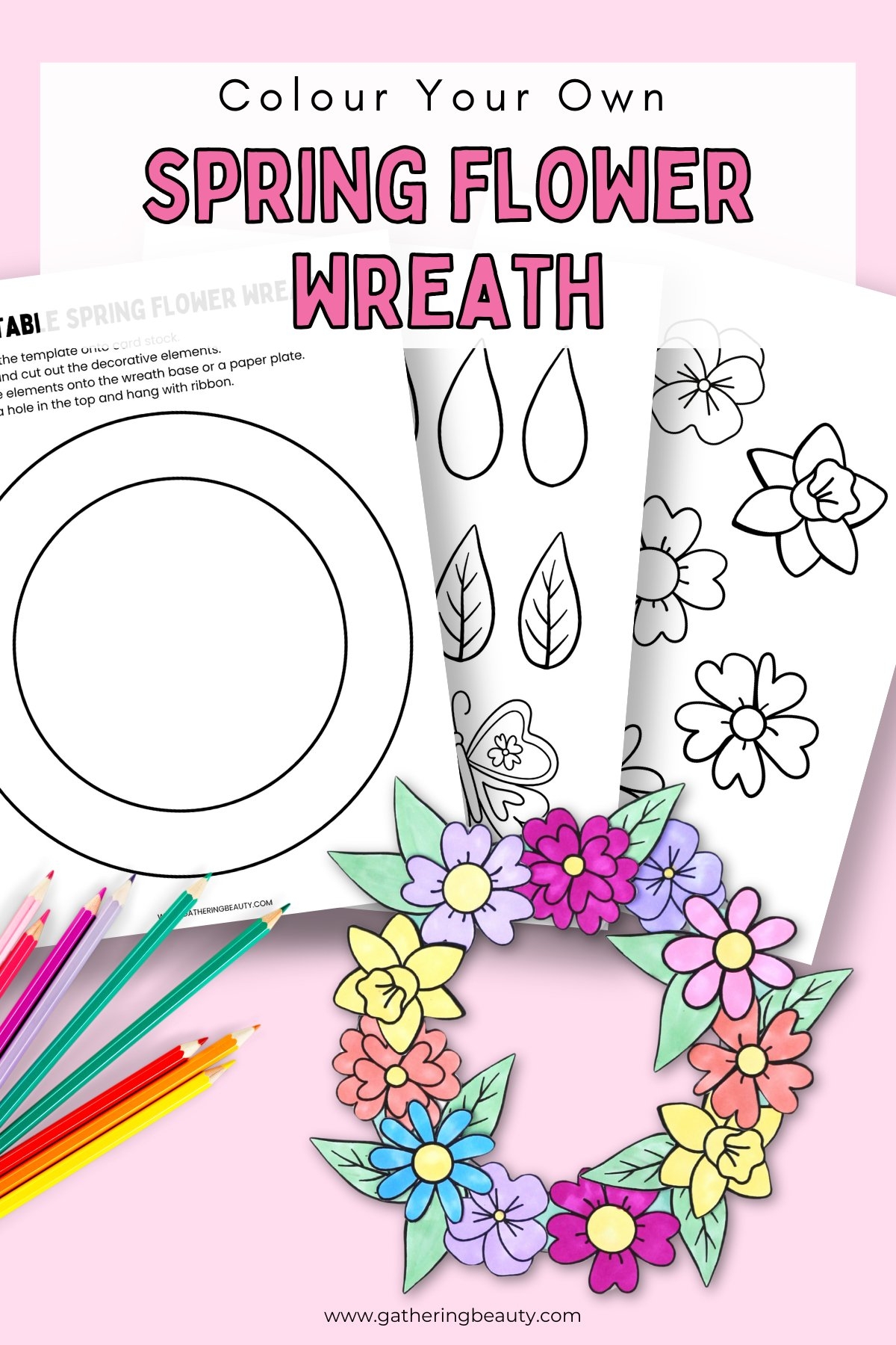 printable wreath template