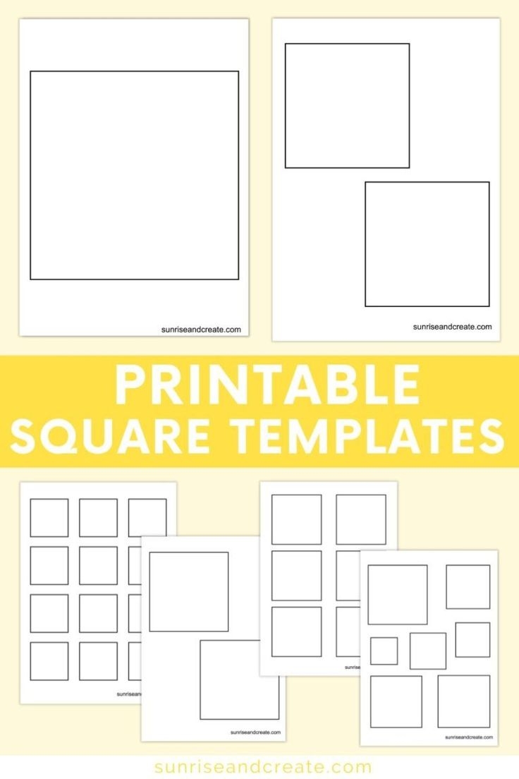 Free Printable Square Templates