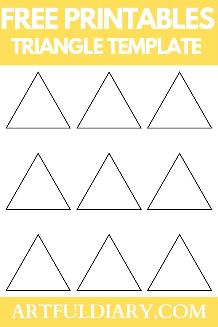 triangle template printable