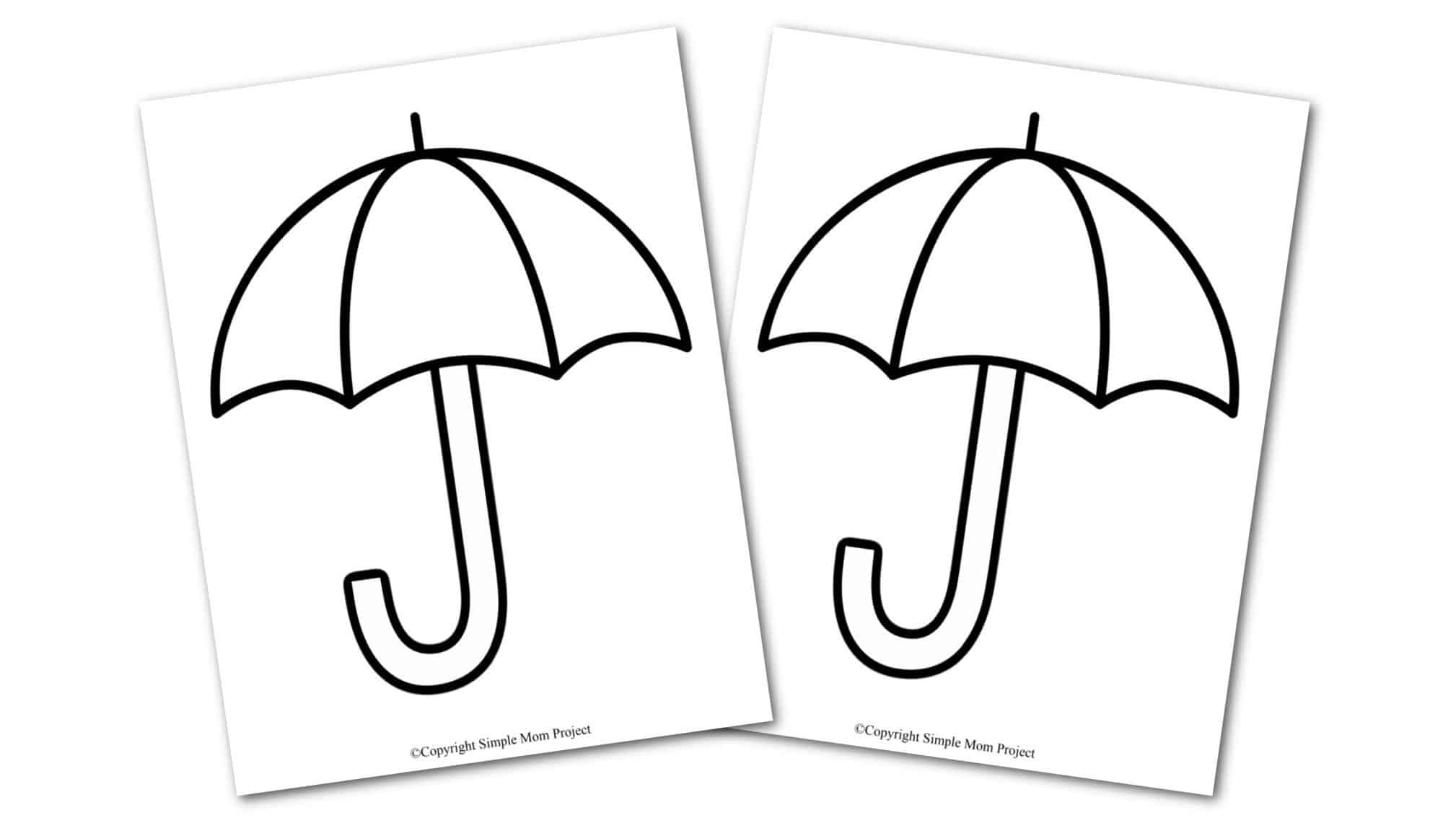 printable umbrella template