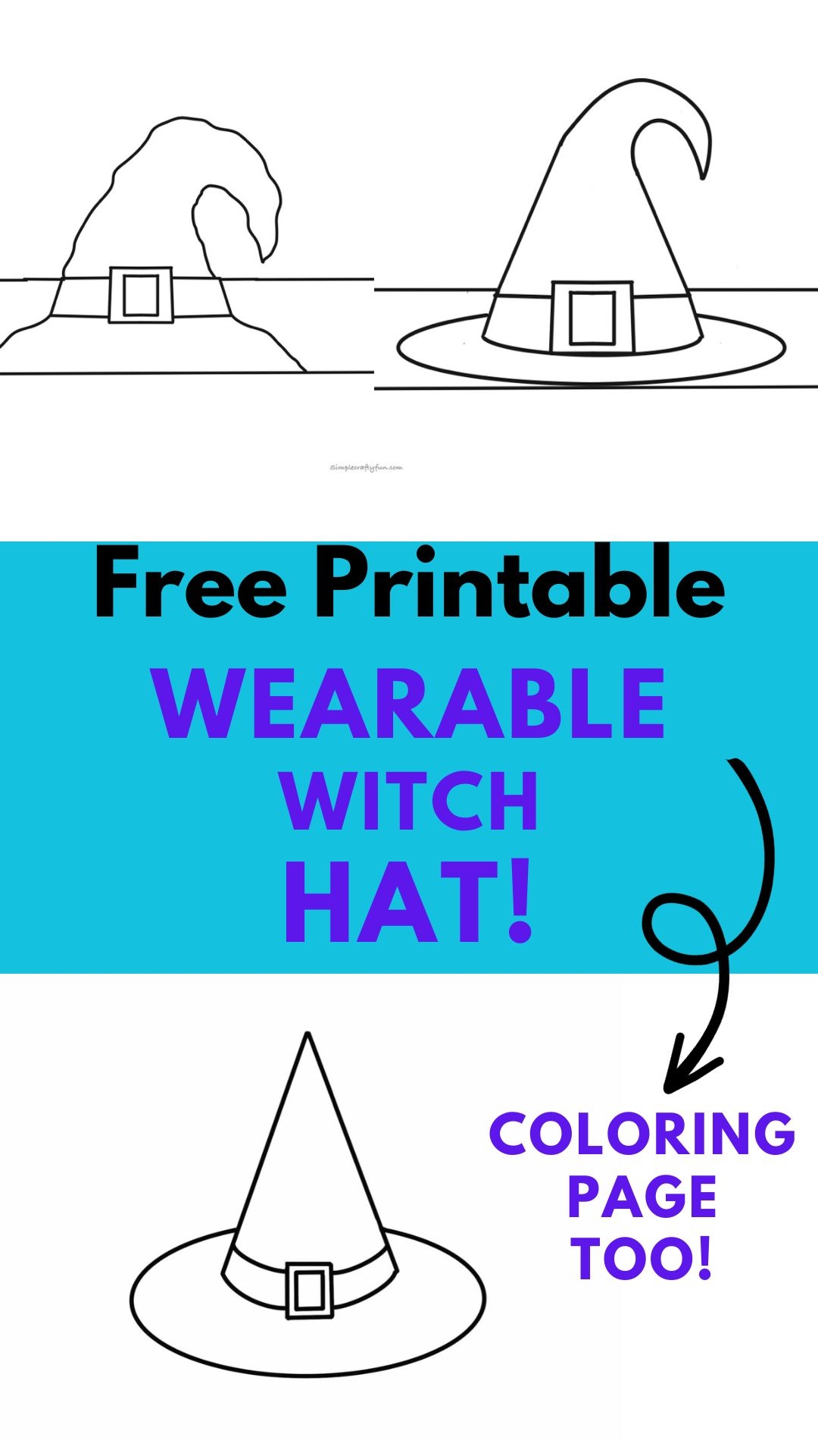 printable witch hat template