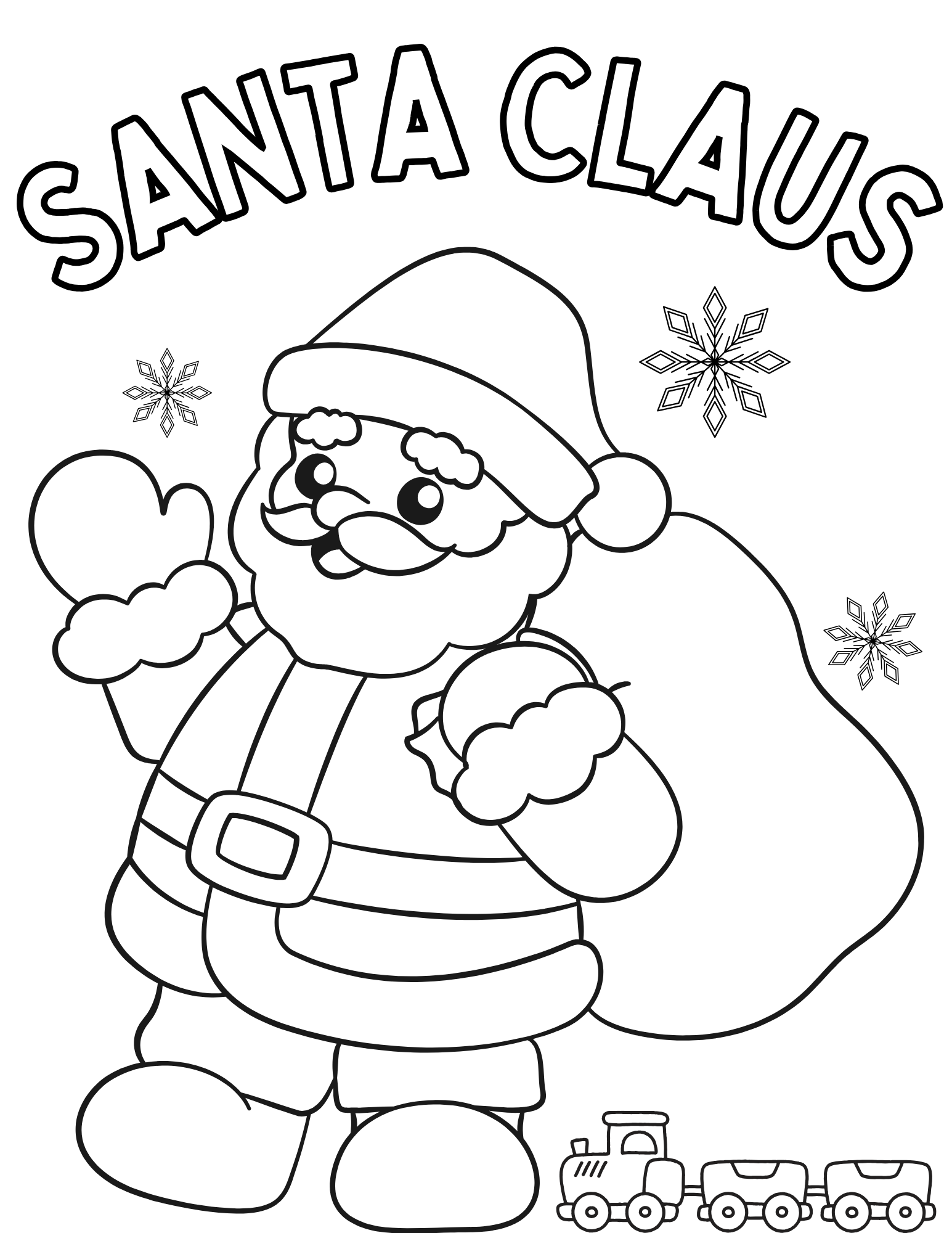 santa claus coloring pages printable