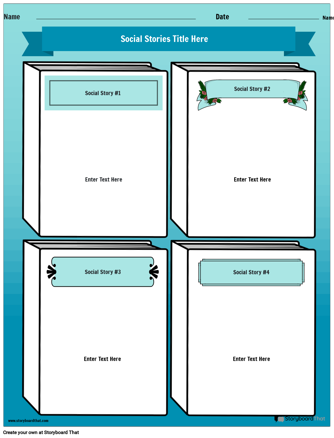 Free Social Story Templates Create Customize Easily