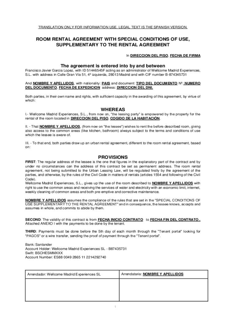 Free Spanish Rental Agreement Pdf Fill Out Sign Online DocHub