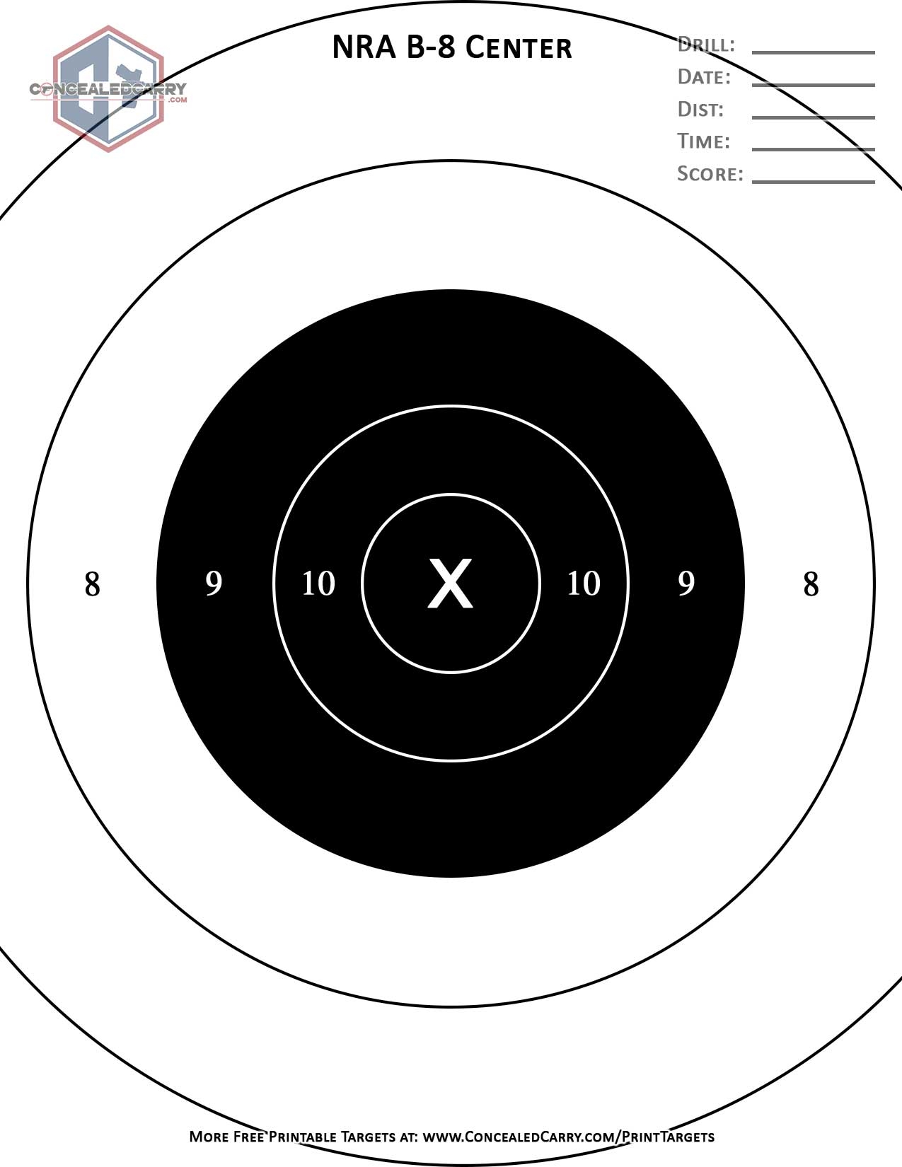 free printable targets pdf