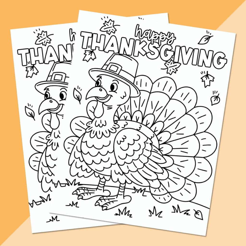 free turkey coloring sheet