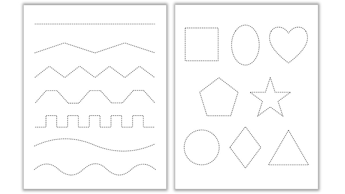 Free Tracing Cutting Worksheets The Craft at Home Family