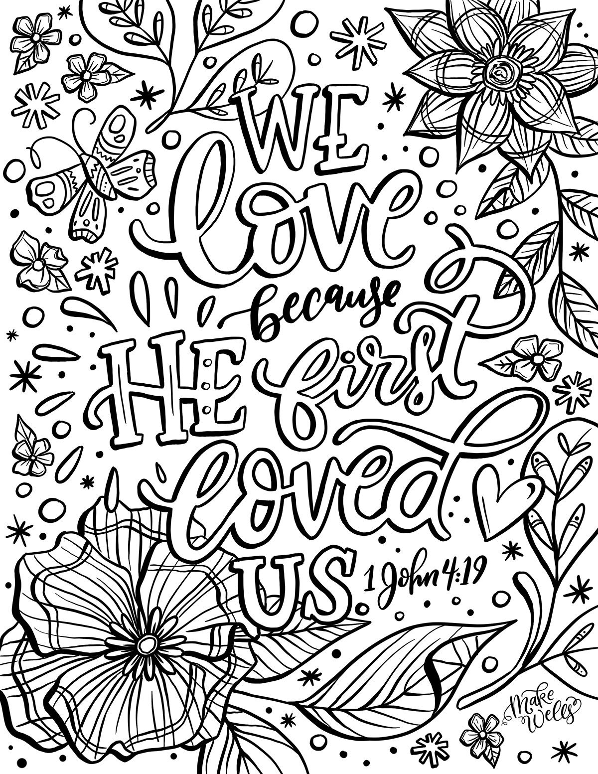 free valentine coloring pages