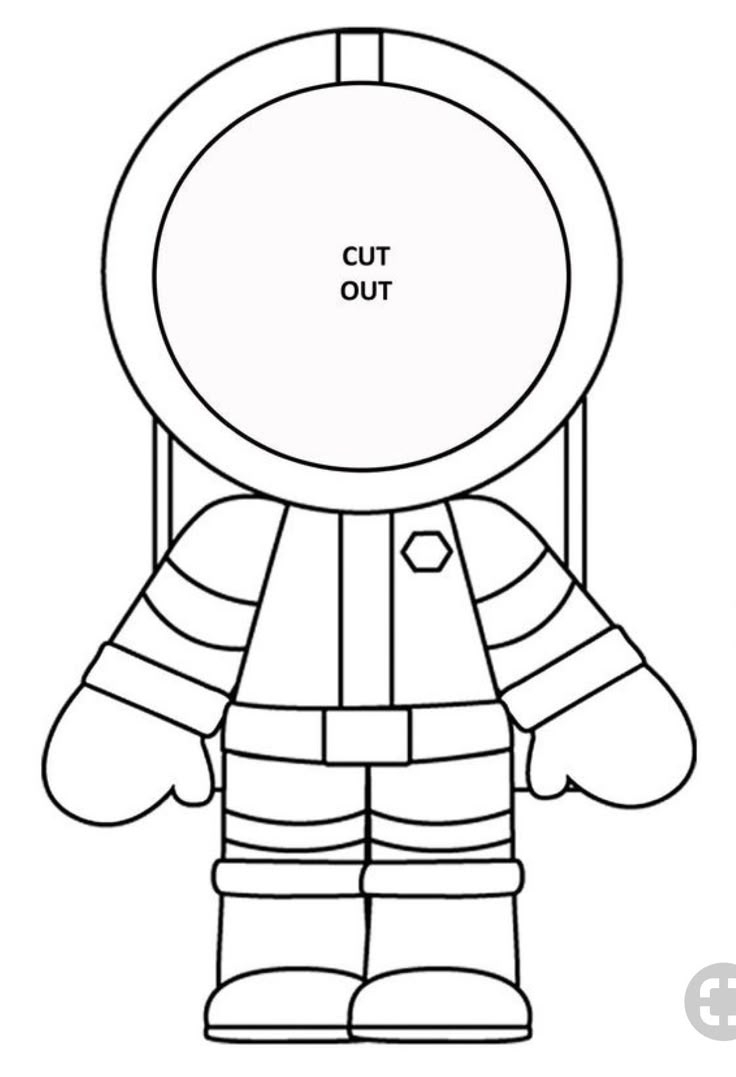 astronaut printable template