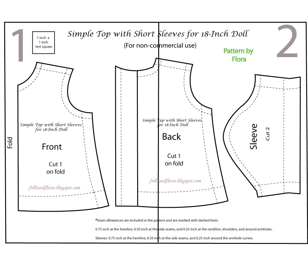 pdf free printable doll clothes patterns