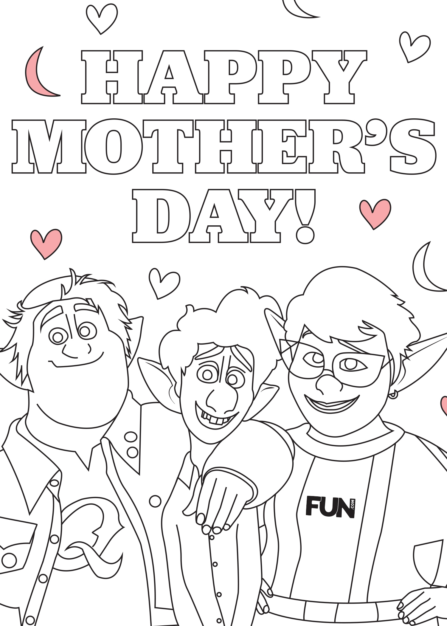 happy mothers day coloring