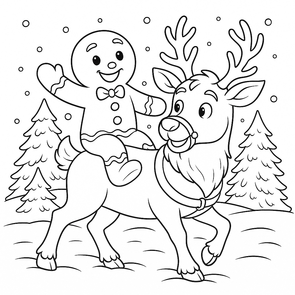 gingerbread man coloring sheet
