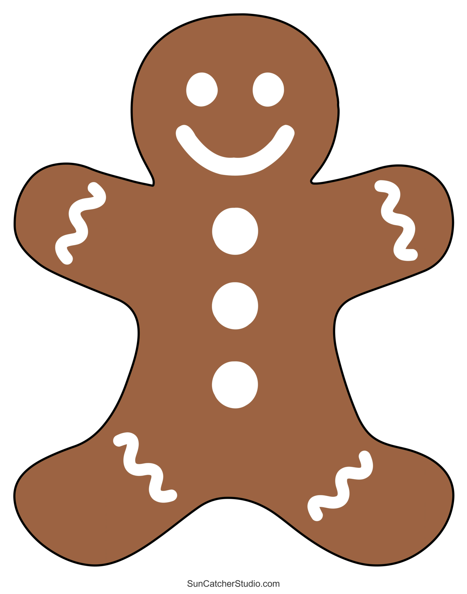 free printable gingerbread man template