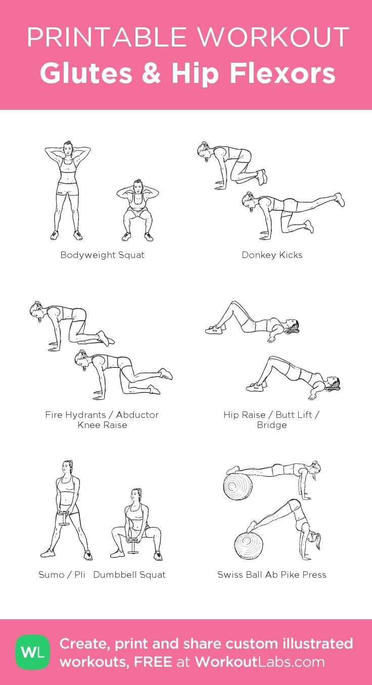 Glutes Hip Flexors Free Workout By WorkoutLabs Fit