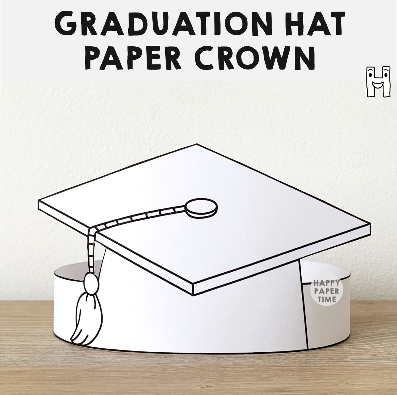 Graduation Hat Paper Headband Printable Coloring Made By Teachers