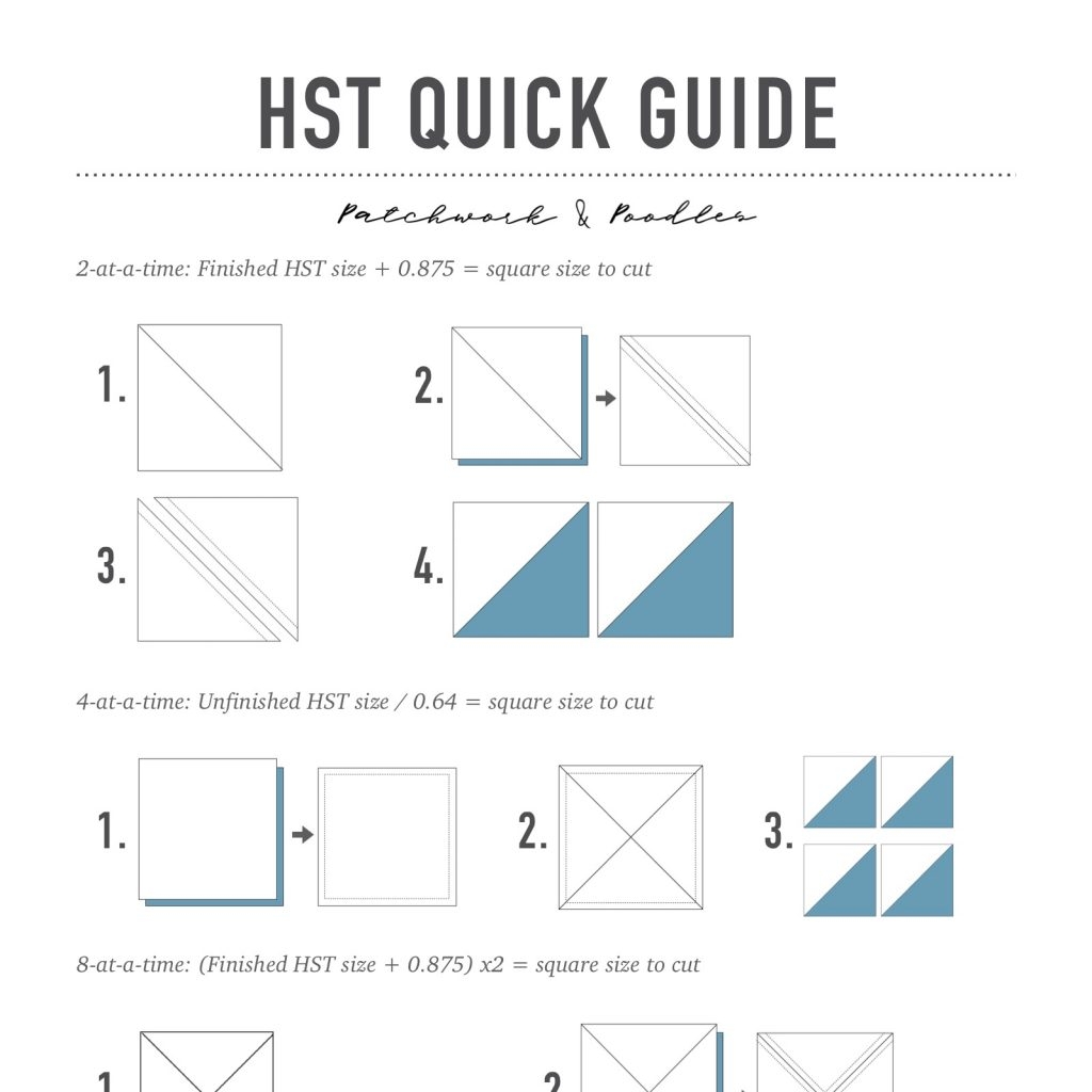 Half Square Triangle Calculator Patchwork And Poodles