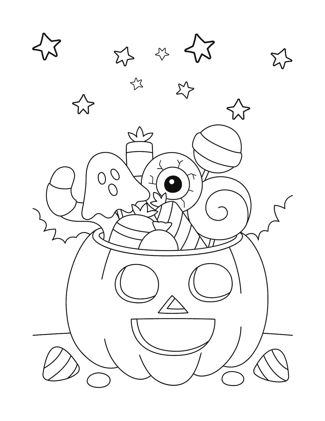 halloween coloring printable pages