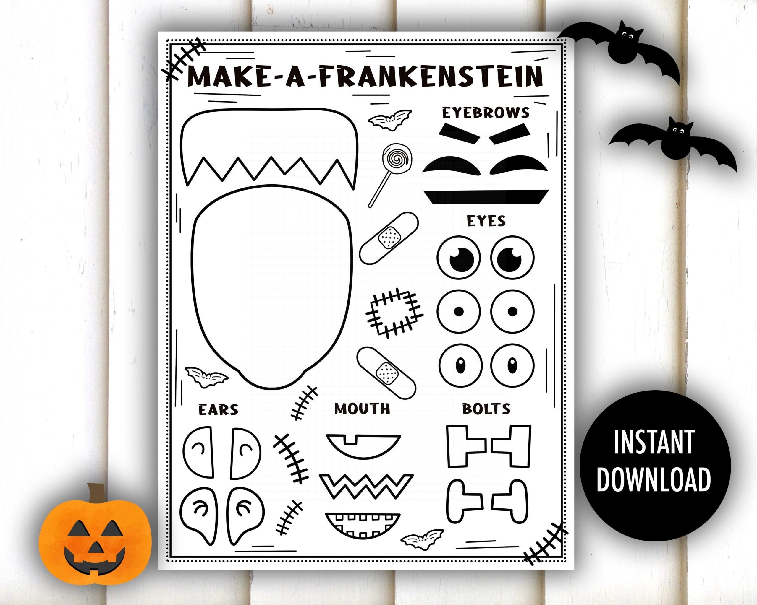 halloween crafts printable pdf